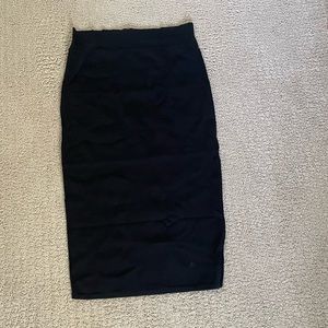Black pencil skirt, very stretchy